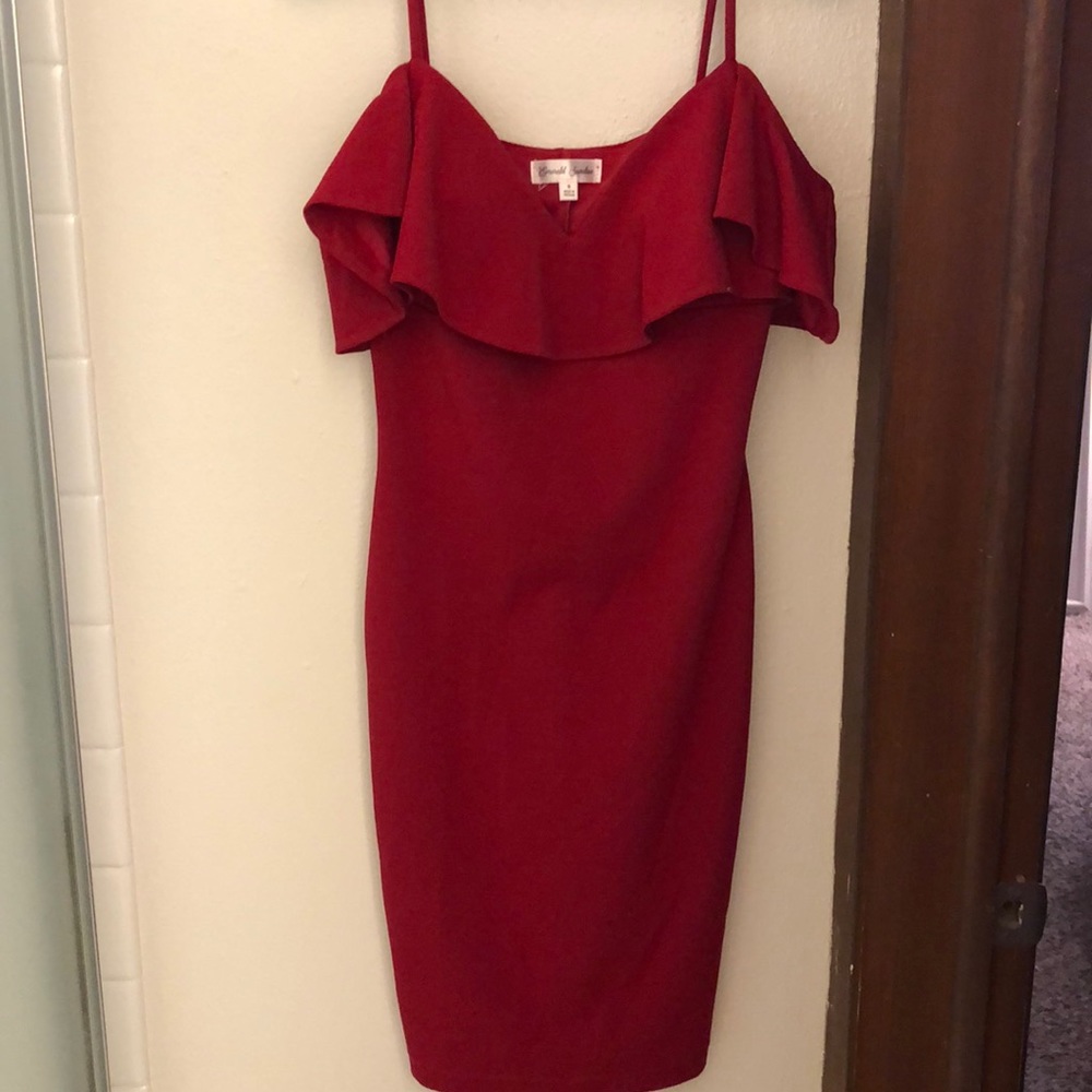 Ruffled Body-con Dress